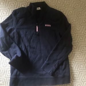 Navy Vineyard Vines zip pullover